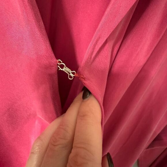 Revolve Sovere Atone Midi Shirt Dress in Magenta Size Small - Picture 6 of 9